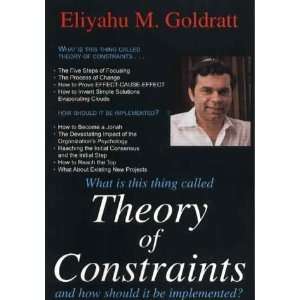 Theory of Constraints [Paperback] Eliyahu M. Goldratt 
