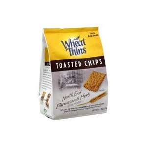 Wheat Thins Toasted Chips, North End Parmesan & Herb,8.1oz, (pack of 2 