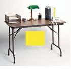    38 3 4 Inch High Pressure Top Folding Tables   Fixed Height   Yellow