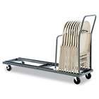 Alera ALEFCCART Folding Chair Cart, 21w x 6 ft, Charcoal