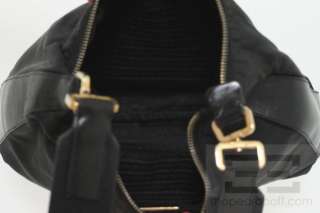 Prada Black Tessuto Nylon & Leather Trim Handbag  