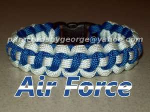 Air Force USAF Survival Bracelet   550 paracord  