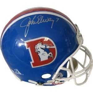  John Elway Autographed Denver Broncos Authentic Helmet 