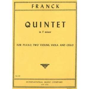  Franck, Cesar   Piano Quintet in f minor   Two Violins 