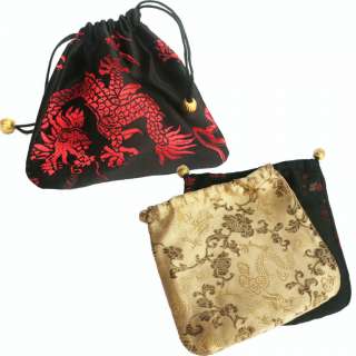 10Chinese Brocade Pouch Purses Jewelry Coins Gift Bag(M)  