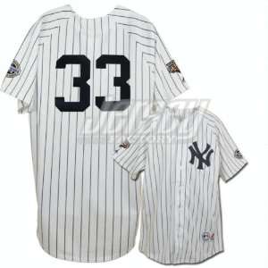 New York Yankees Replica Nick Swisher Home Jersey w/2009 World Series 