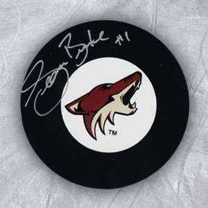  SEAN BURKE Phoenix Coyotes SIGNED Hockey Puck Sports 