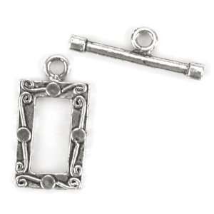 Blue Moon Plated Metal Toggle Clasps Rectangular S 