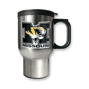    University of Missouri 16oz Stainless Steel Travel Mug Jewelry