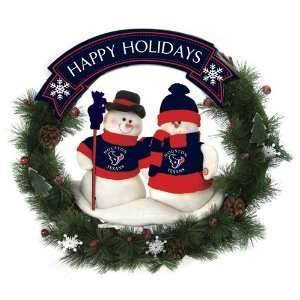  Houston Texans Team Snowman Wreath