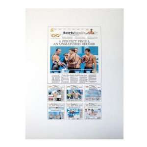  Michael Phelps Autographed New York Times Exclusive 