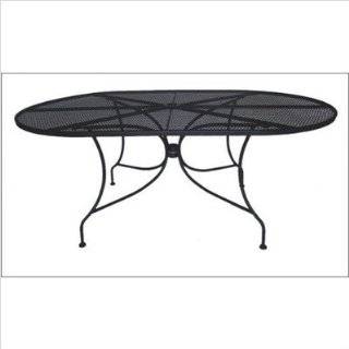 DC America WIT172 Charleston Wrought Iron Table, 72 Inch by 42 Inch