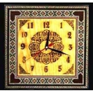   Handmade Mosaic & Plus Wood Square Wall Hanging Clock