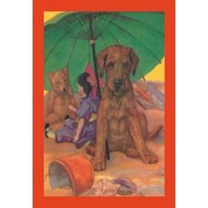 Exclusive By Buyenlarge Dog on a Beach 20x30 poster 