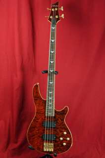 NEW SCHECTER C 4 BASS in ANTIQUE AMBER With case  