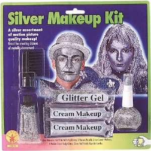 Halloween Silver Face Makeup Kit Toys & Games