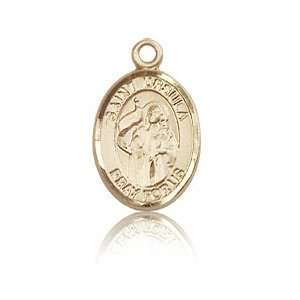  14kt Yellow Gold 1/2in St Ursula Charm Jewelry