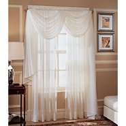 Whole Home Crinkle Voile Window 51 in. x 63 in. Panel 