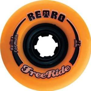  Retro Freeride 72mm 89a Orange Plus Skate Wheels Sports 