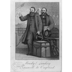 Moody & Sankey Farewell to England,c1877,waving,ship 