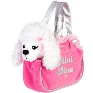  7 Soft Boa Plush Dog W/Embellished Handbag Carrier Toys & Games