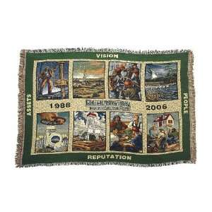  Burlington Resources Oil and Gas Tapestry Afghan Throw 