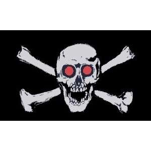  Pirate Flag   Skull With Red Eye 