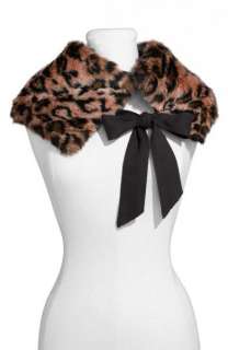 NWT JUICY COUTURE Vintage Glam Soft Faux Fur Knit Tippets Winter Scarf 