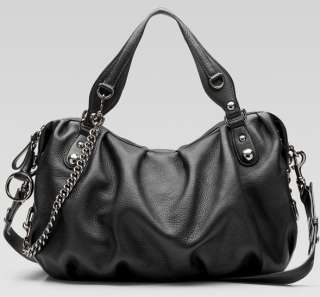 New Black Korean style Lady Hobo PU leather handbag Pu#1  