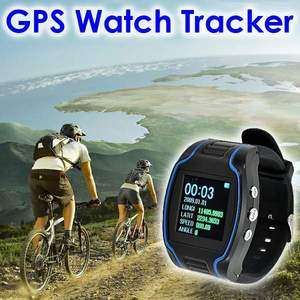 GPS Tracker Wrist Watch GSM GPRS Security Surveillance Tracking Quad 