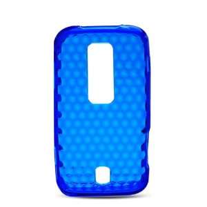  TPU Blue Hexagonal Pattern Silicone Skin Gel Cover Case 