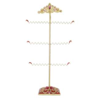 Gold and Red Arrowhead Jewelry Stand Holder Organizer  