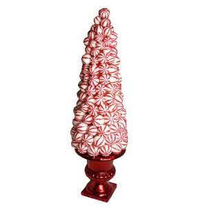  19.5 Peppermint Twist Potted Mint Candy Cone Christmas 