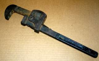 Vintage Antique 14 Inch Pipe Wrench Forged Tool Steel  
