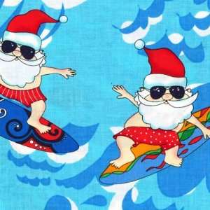  Surfing Santa quilt fabric by Timeless Treasures, C8231 