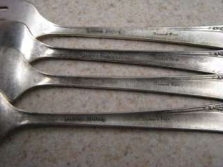 Damask Rose Sterling Silver Flatware Set Teaspoons & Salad Forks 