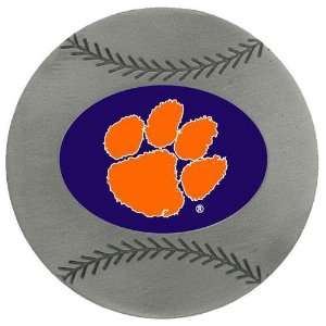 Clemson Tigers NCAA Baseball One Inch Pewter Lapel Pin  