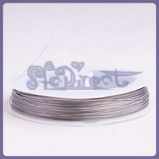 90M Beading Wire Jewelry Cord SILVER TIGER TAIL 0.38mm  
