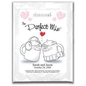 Cappuccino Wedding Favor   The Perfect Mix   Winter Kissing Mugs 