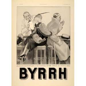 1934 French Ad Byrrh Aperitif Georges Leonnec Dog   Original Print Ad