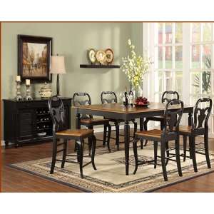   Counter Height Dining Set Driftwood WO DDT14867Es Furniture & Decor