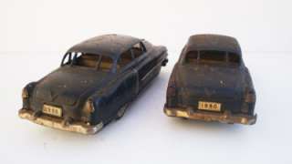   Lot of (2) Friction Cars FORD Old Toy Cars Tin Friction Toys  