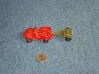   1970S LIDO PLASTIC TOY RED ARMY JEEP & TRAILER. CARS, TRUCKS