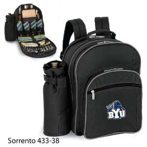  BYU Embroidered Sorrento Picnic Backpack Black Patio 