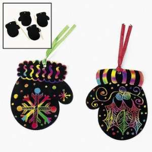  Magic Color Scratch Mitten Ornaments   Craft Kits & Projects 