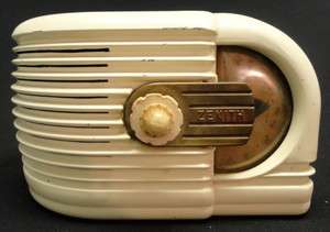   Budlong Zenith Midget Painted Bakelite Vintage Tube Radio   L@@K