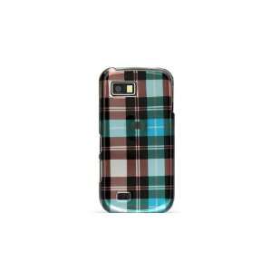   BEHOLD 2 T939 BLUE AND TAN CHECKER PLAID DESIGN HARD CASE COVER