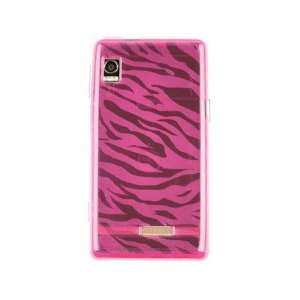  Rubberized Plastic Phone Design Case Hot Pink Zebra For 