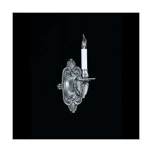  Crystorama 641PW Oxford 1 Bulb Wall Sconce   Pewter