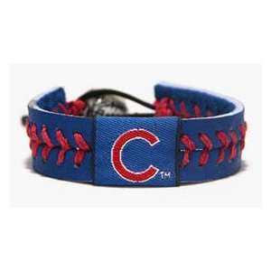   Chicago Cubs Baseball Bracelet   Team Color Style